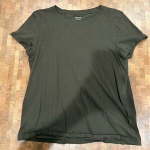 Madewell T-Shirt Green Size Medium